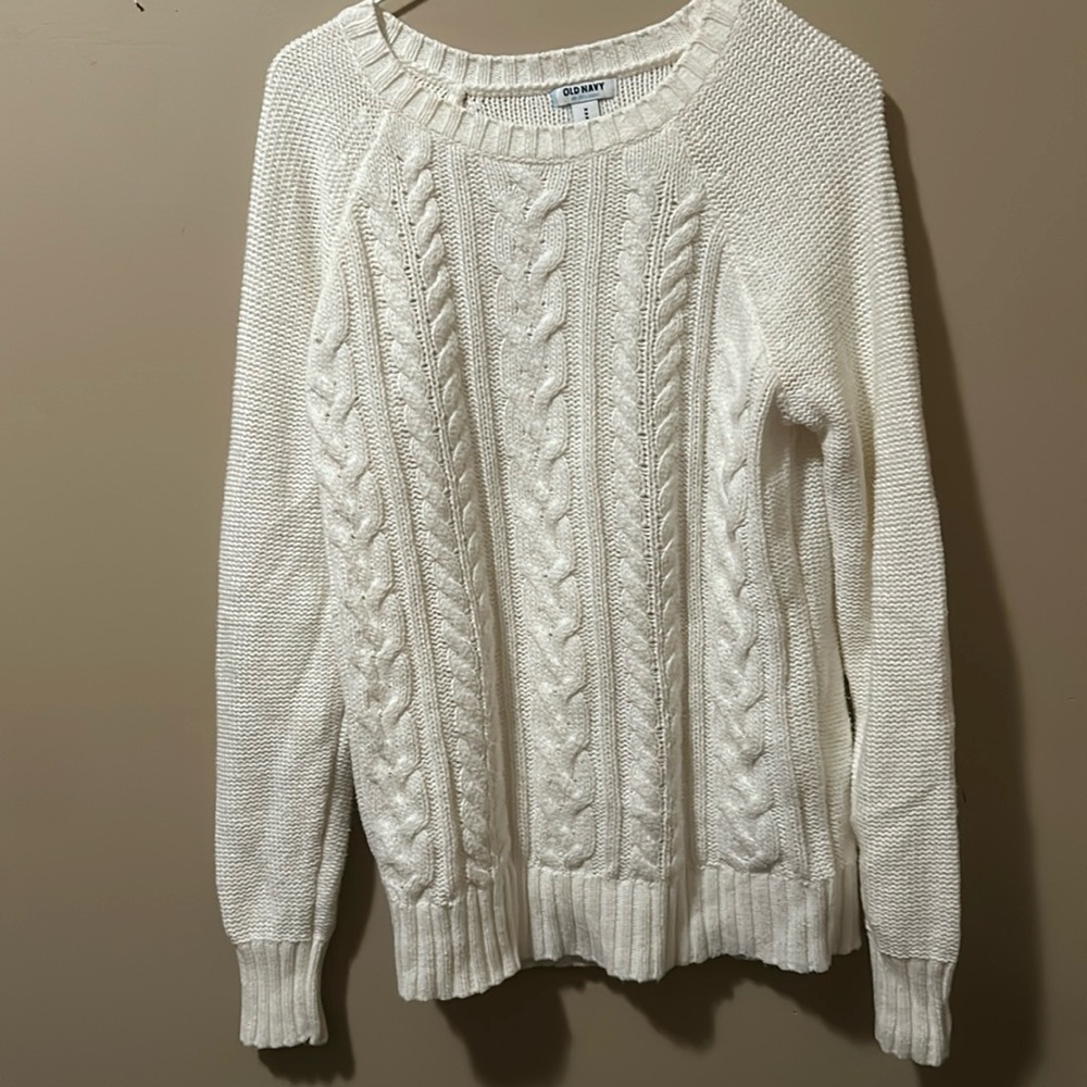 rory gilmore old navy cable knit sweater